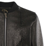 Bomber GoodFellas in pelle MIAMI VICE PITONENERO GIULIANO GALIANO 