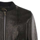 Bomber GoodFellas in pelle MIAMI VICE PITONENERO GIULIANO GALIANO 