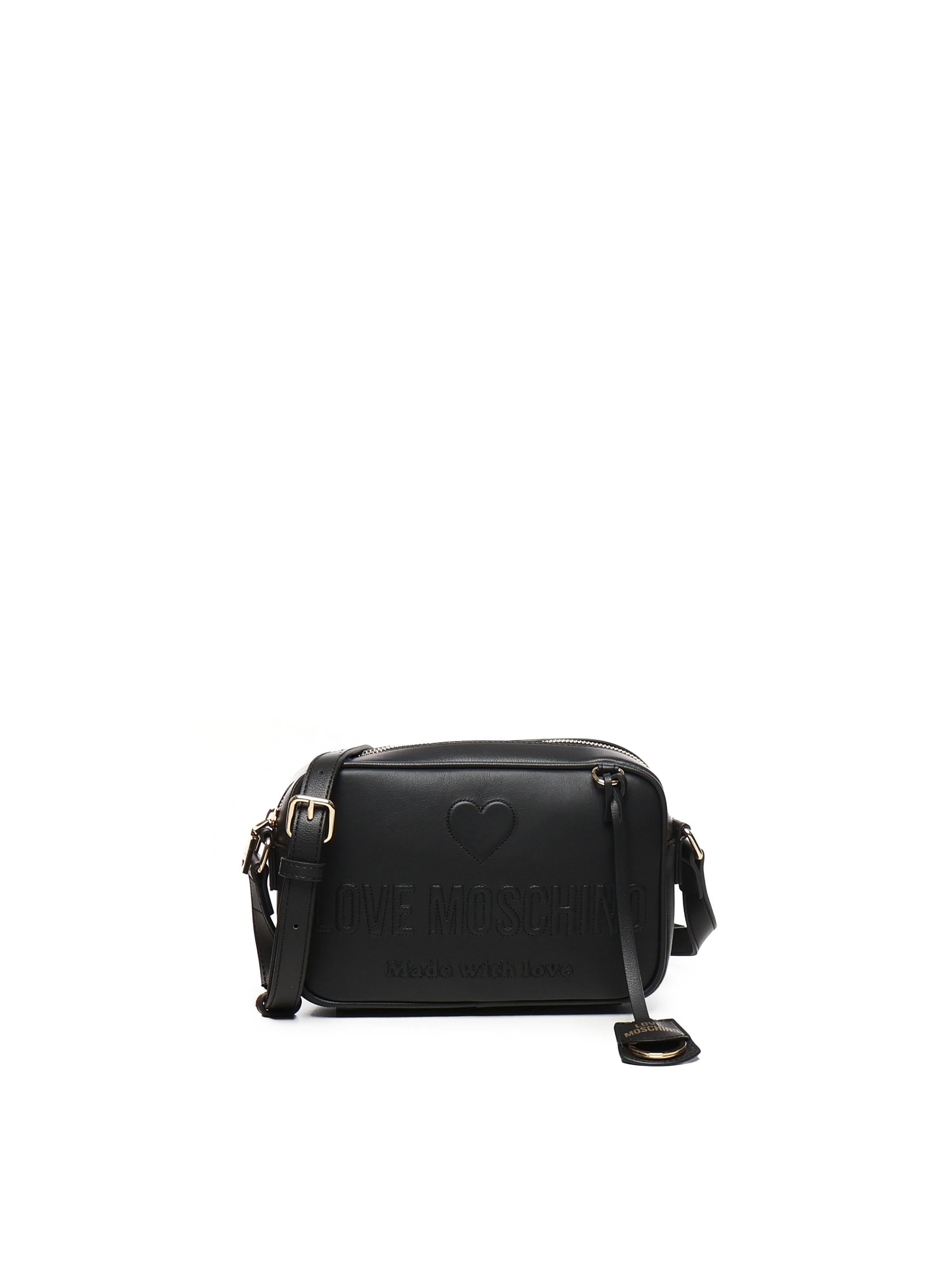 Borsa a tracolla con logo a rilievo JC4117PP1ML10 00A LOVE MOSCHINO 