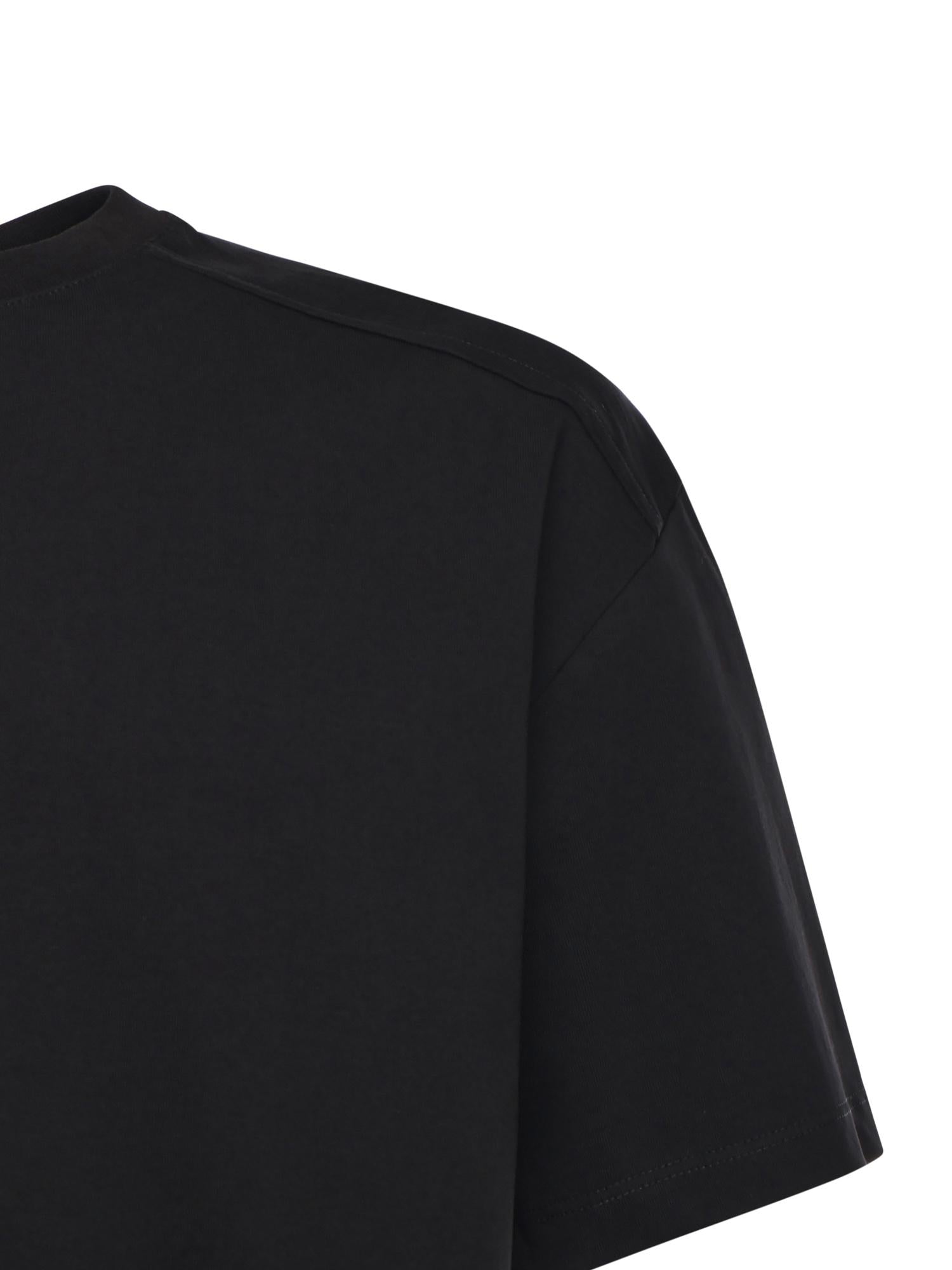 T-shirt Marcy in cotone<BR/> MARCY NERO GIULIANO GALIANO 