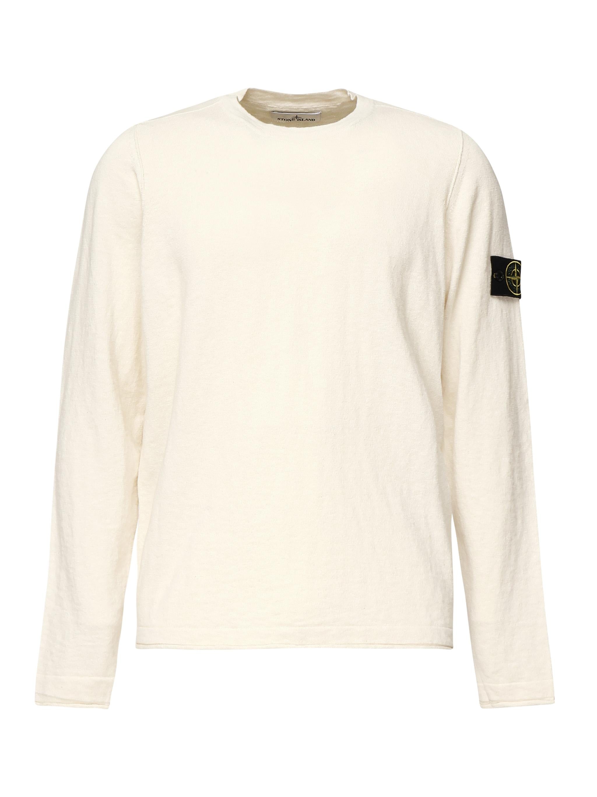 Maglione girocollo con piccoli risvolti K1S155100052 S00B0V0093 STONE ISLAND 