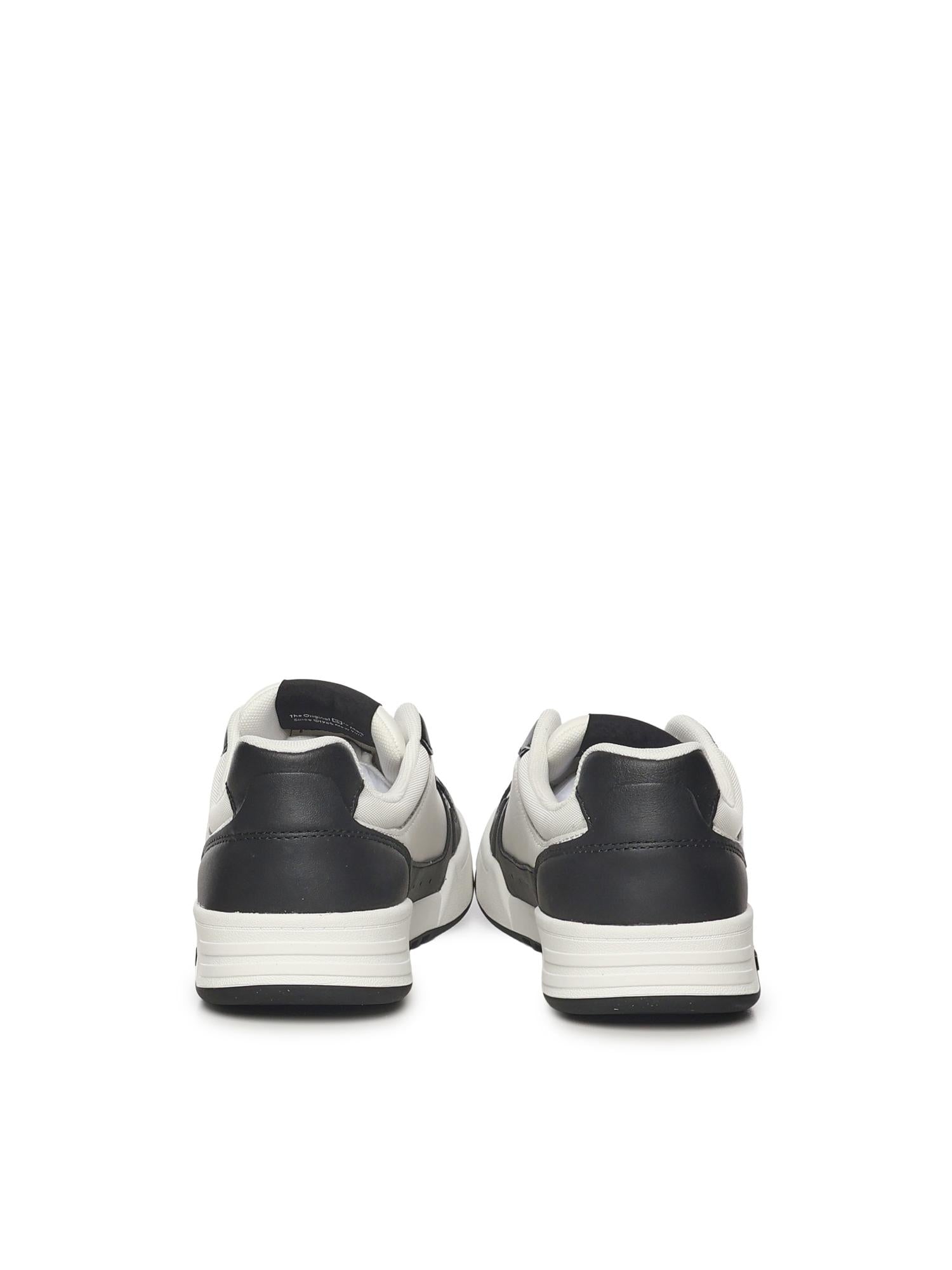 Sneakers in pelle con logo EM0EM01443 YBL TOMMY HILFIGER 