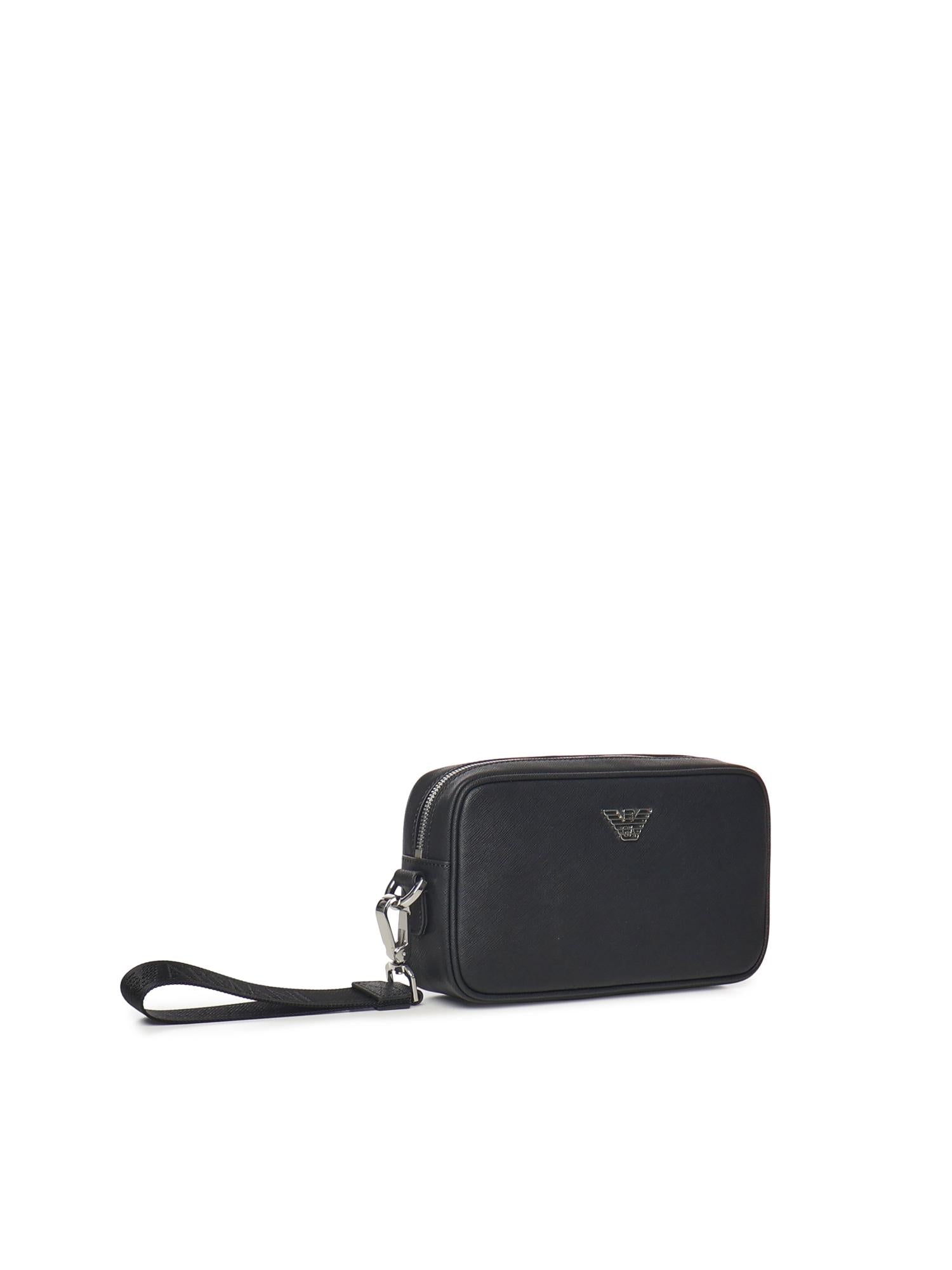 Beauty case in pelle con logo Y4R356 Y138E81072 EMPORIO ARMANI 