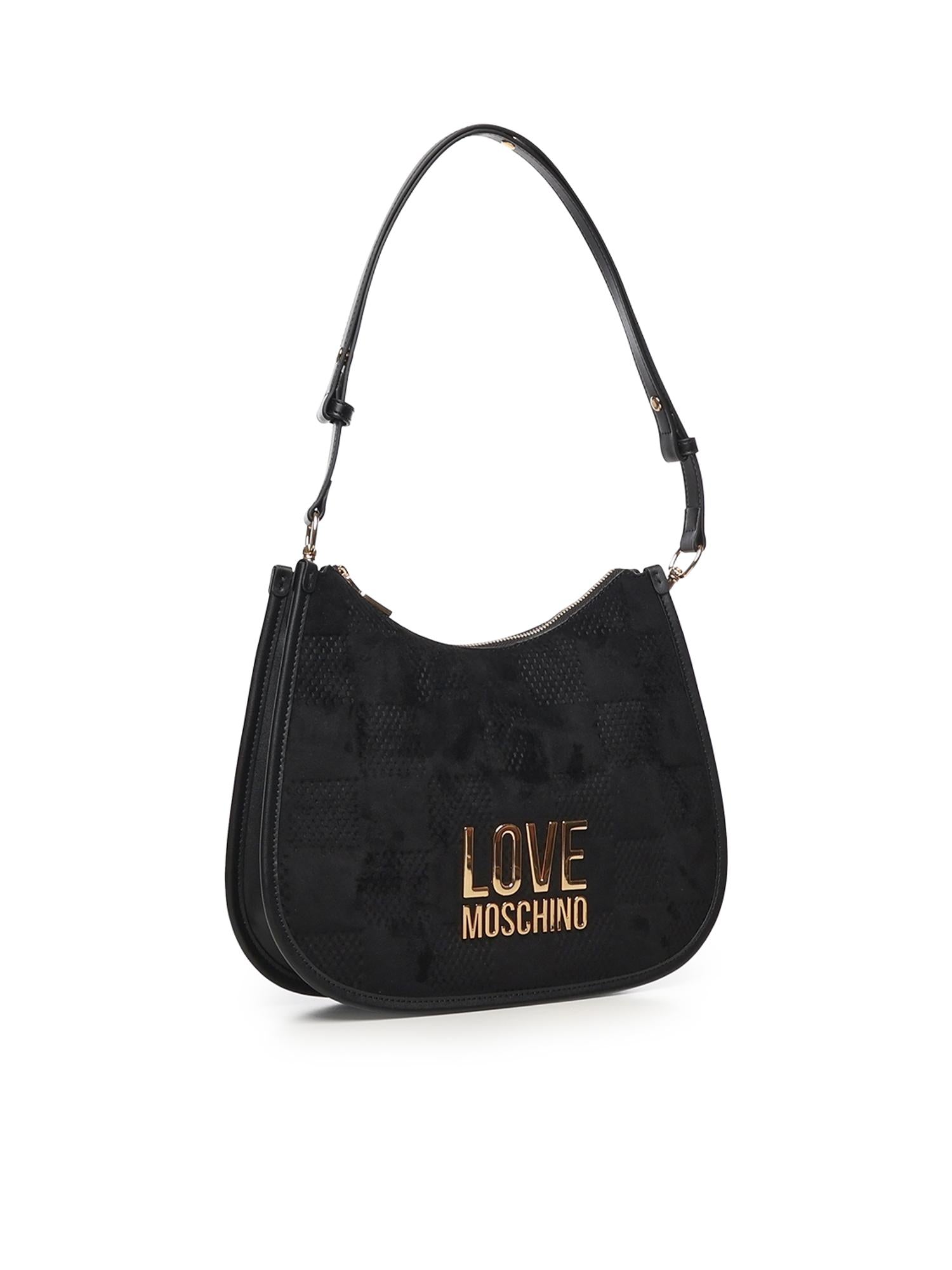 Borsa a spalla con logo JC4126PP0NKB1 00A LOVE MOSCHINO 