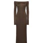 Abito midi Talia T190161A TJV155CHOCOLATE THE ANDAMANE 