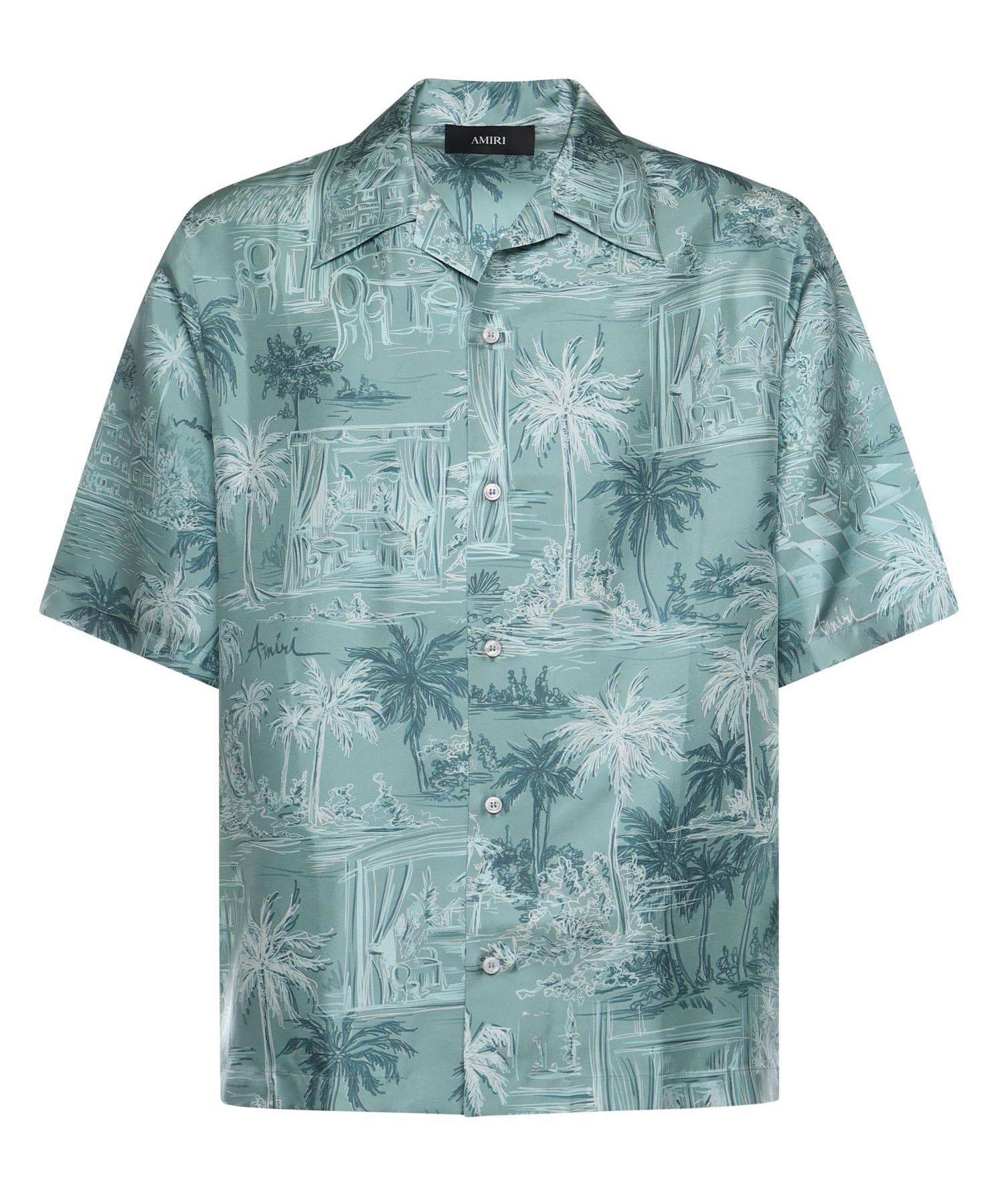 Camicia con stampa in seta AMTOSH1126 395 AMIRI 