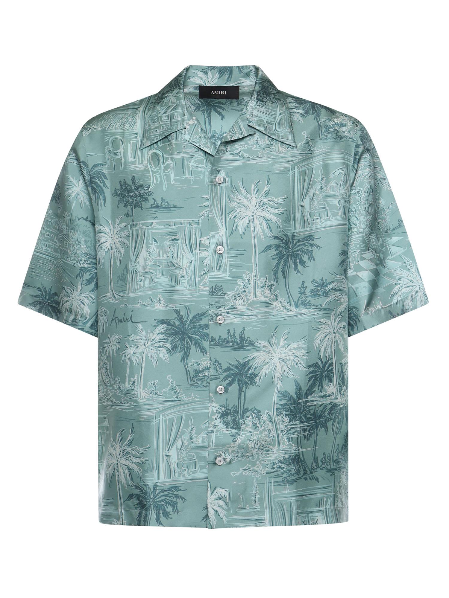 Camicia con stampa in seta AMTOSH1126 395 AMIRI 