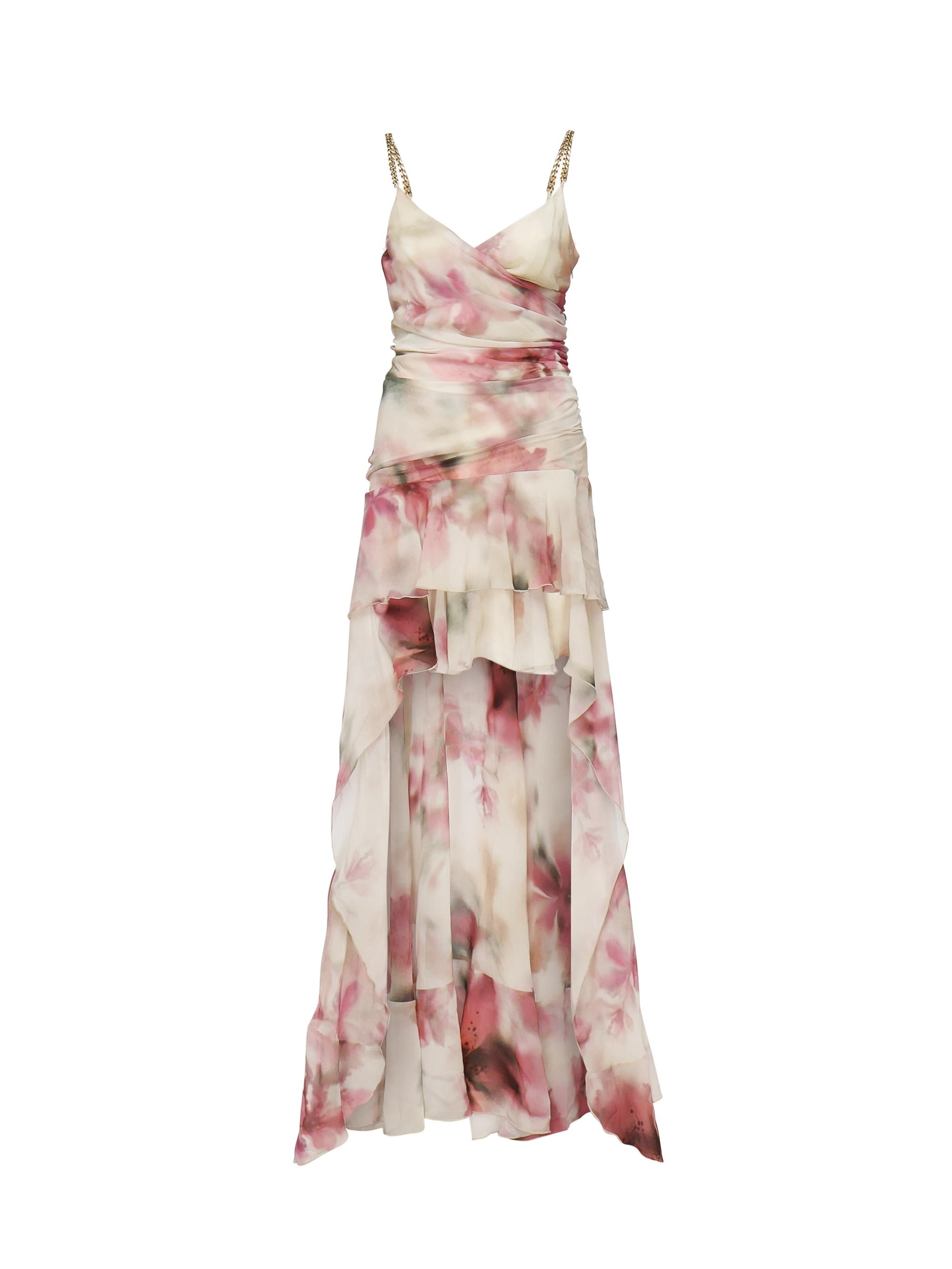 Abito lungo stampa floreale<BR/> 5GGK31 7310AP0JD MARCIANO BY GUESS 