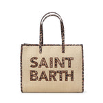 Borsa Vivian Straw effetto raffia con logo VIV0007 00369L MC2 SAINT BARTH 