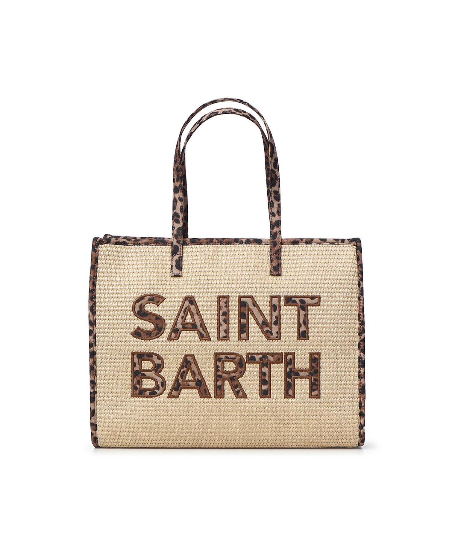 Borsa Vivian Straw effetto raffia con logo VIV0007 00369L MC2 SAINT BARTH 
