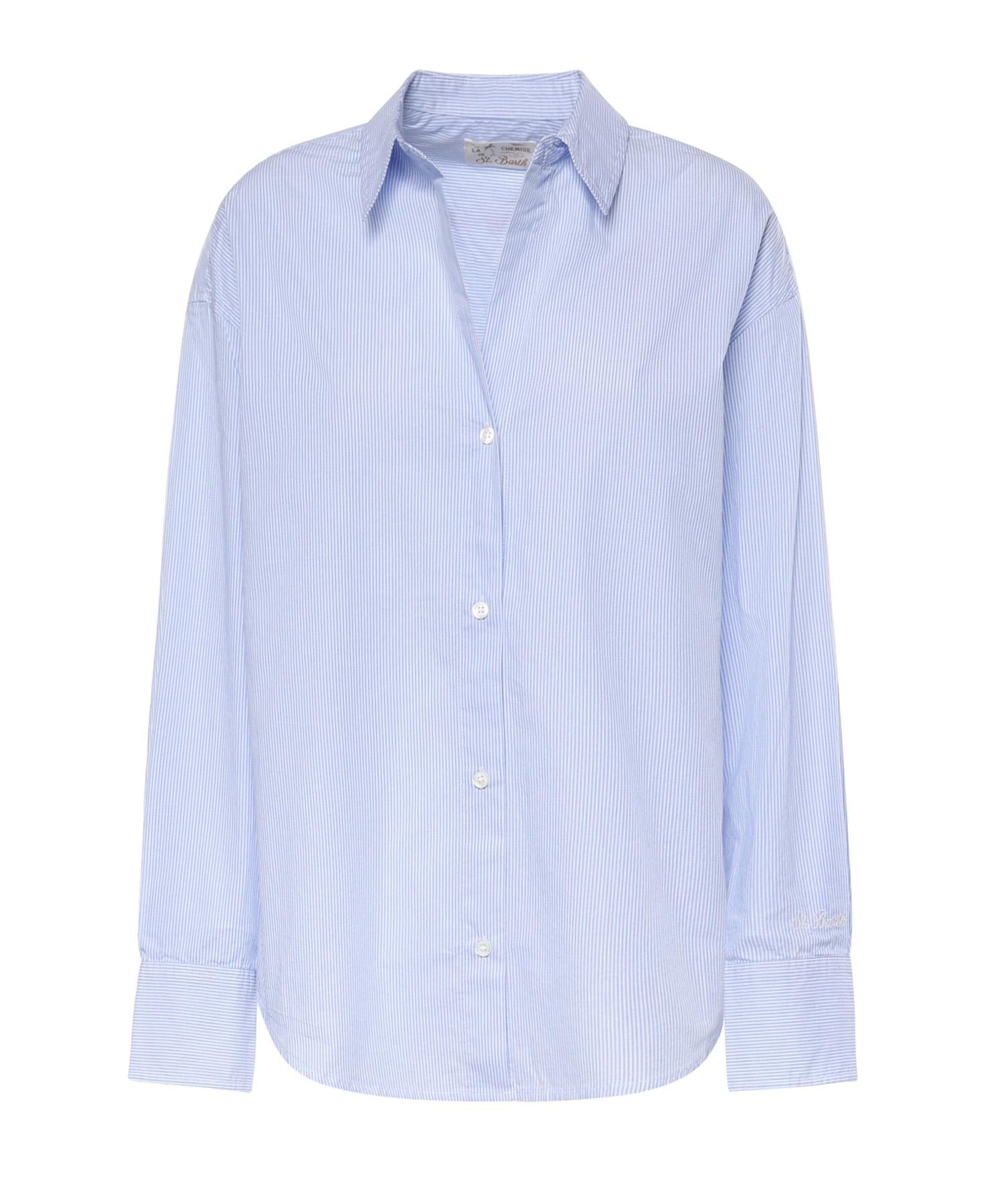 Camicia in cotone a righe CYS0001 00809L MC2 SAINT BARTH 
