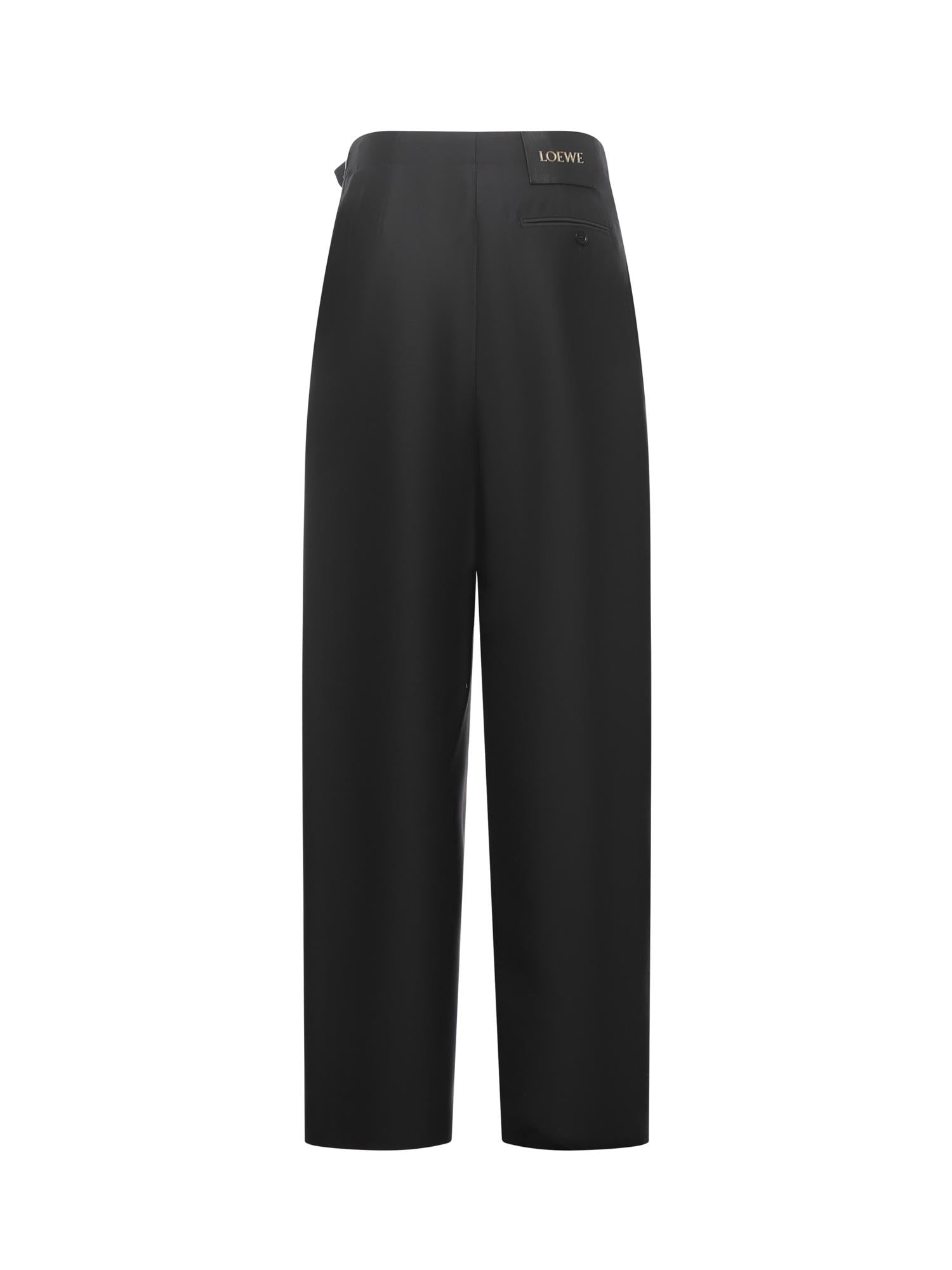Pantaloni con cintura in lana e seta S540Y04XM7 1100 LOEWE 