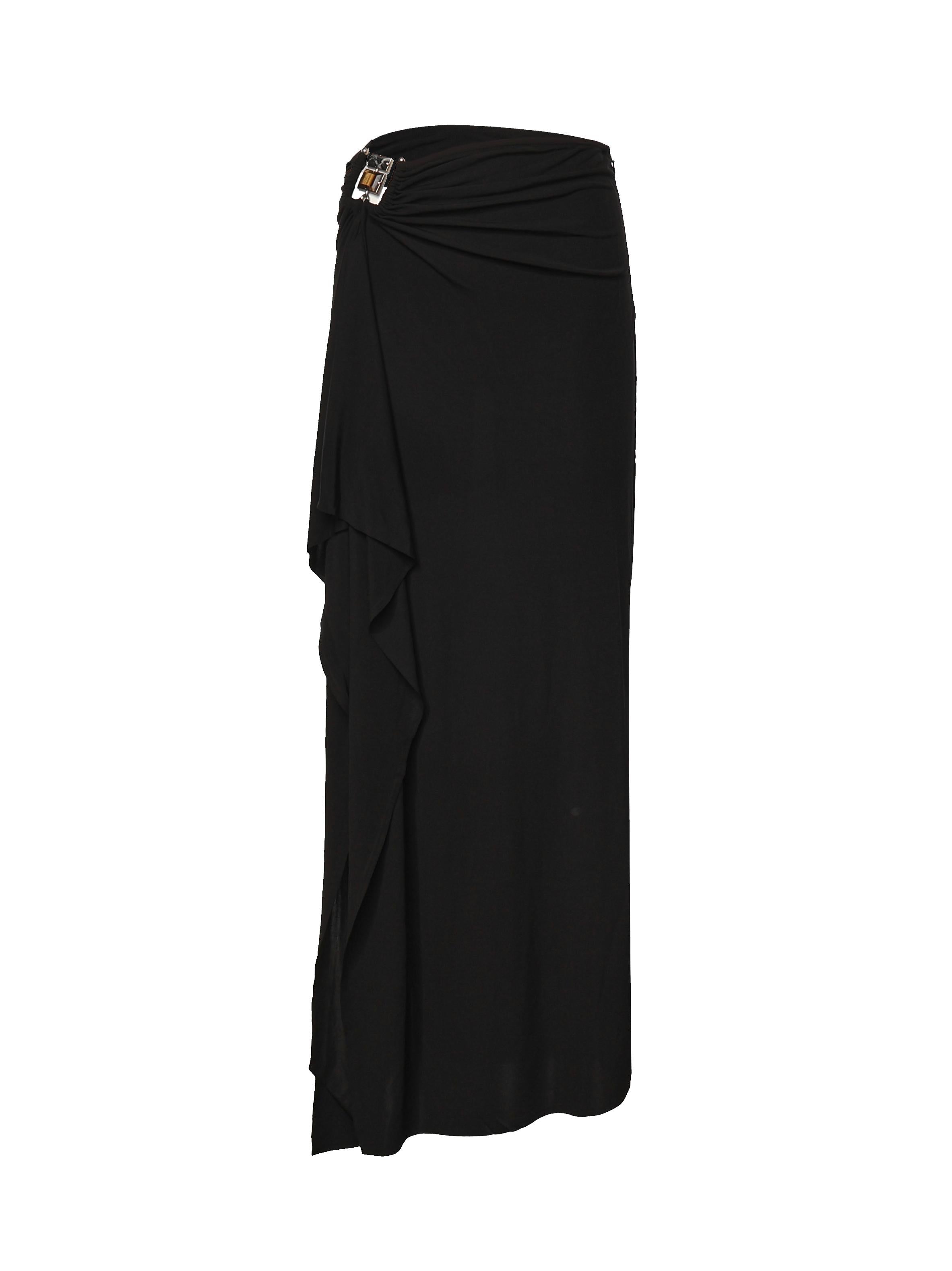 Gonna lunga Bezel in jersey 26014746 BLACK CHRISTOPHER ESBER 