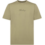 T-shirt in cotone con logo in corsivo Check 8119081 C4201 BURBERRY 