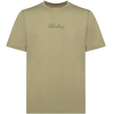 T-shirt in cotone con logo in corsivo Check 8119081 C4201 BURBERRY 