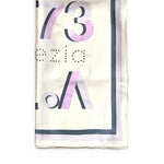 Foulard Alexandra con logo 73FD8Y801 ALEXANDRALILLA/MULTICOLOR V° 73 