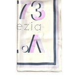 Foulard Alexandra con logo 73FD8Y801 ALEXANDRALILLA/MULTICOLOR V° 73 