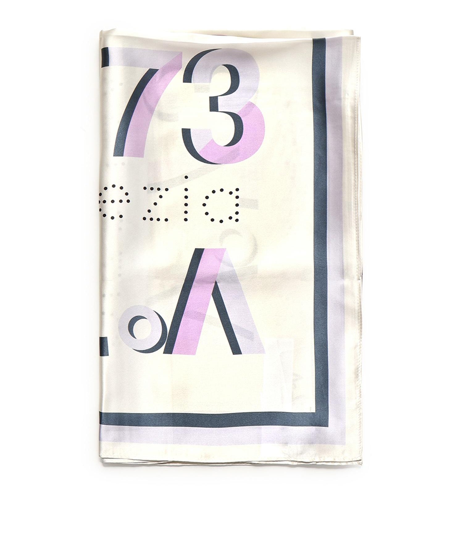 Foulard Alexandra con logo 73FD8Y801 ALEXANDRALILLA/MULTICOLOR V° 73 