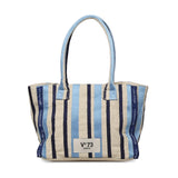 Borsa shopping con logo 73BS9MV02R ILENEAZZURRO/MULTICOLOR V° 73 