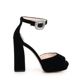 Sandali Platform in velluto RVW57242950CFE B999 ROGER VIVIER 