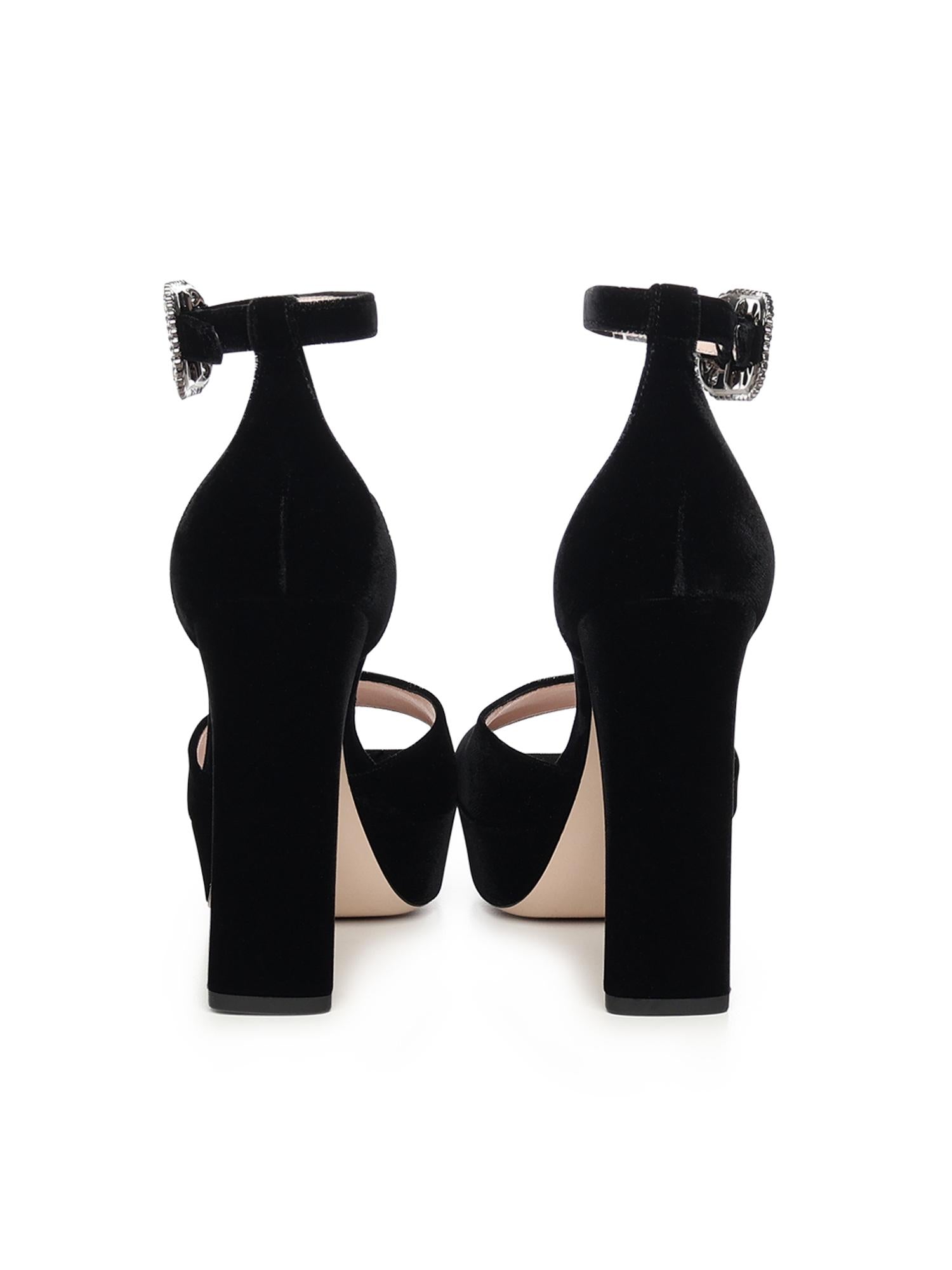 Sandali Platform in velluto RVW57242950CFE B999 ROGER VIVIER 