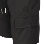 Shorts Cargo in misto lino e cotone MASTYF -NERO GIULIANO GALIANO 