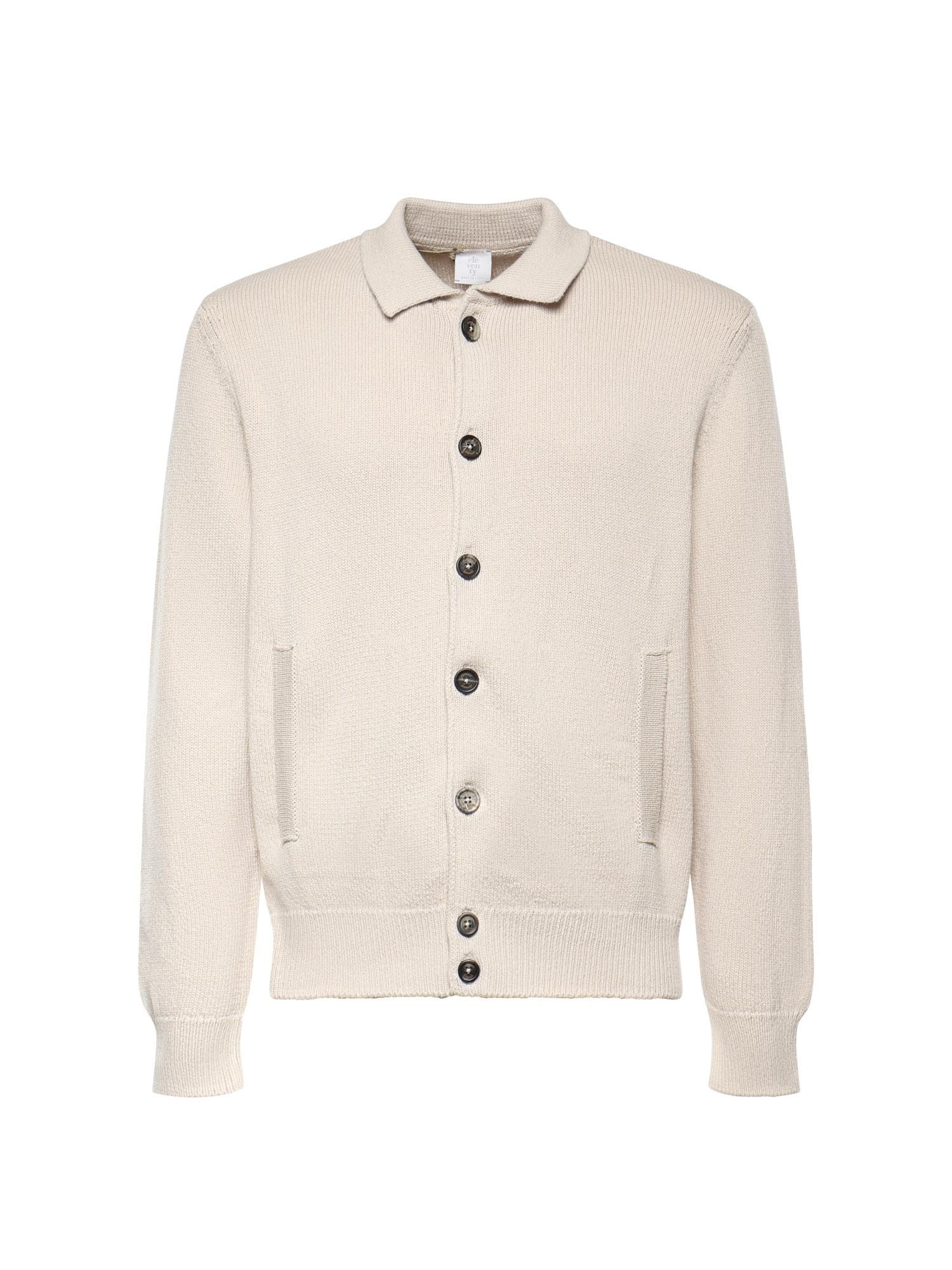 Cardigan in cotone e seta M76MAGM15MAG0M006 02 ELEVENTY 