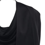 Mantella in satin con drappeggio 79AJQ552 N0707899 GENNY 