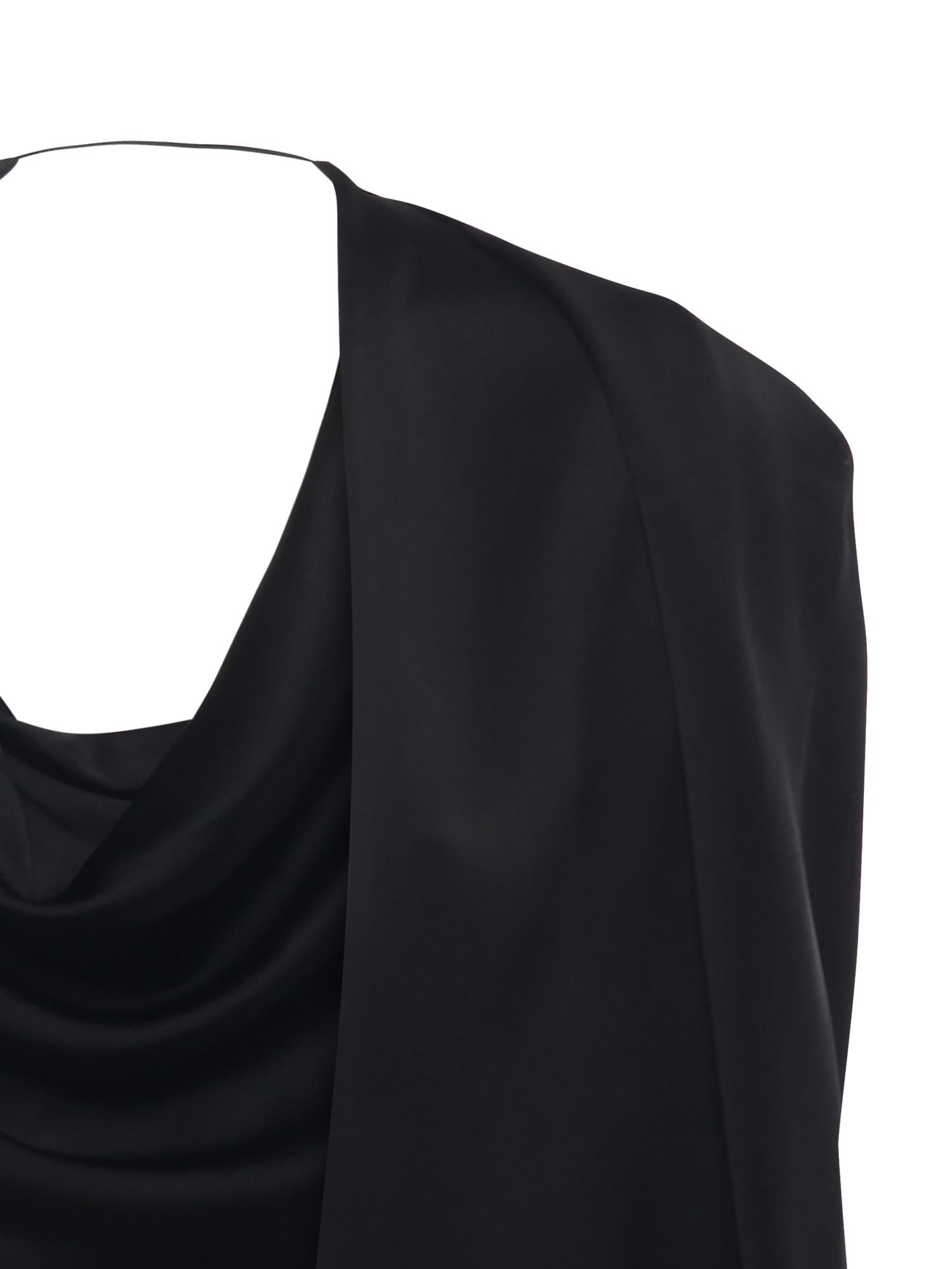 Mantella in satin con drappeggio 79AJQ552 N0707899 GENNY 
