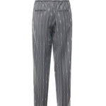 Pantaloni gessati con pinces PT005V3 GRY BONSAI 