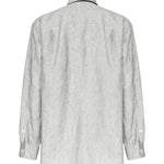 Camicia in tela di lino delavè G5NI3T FU4MFS8290 DOLCE & GABBANA 