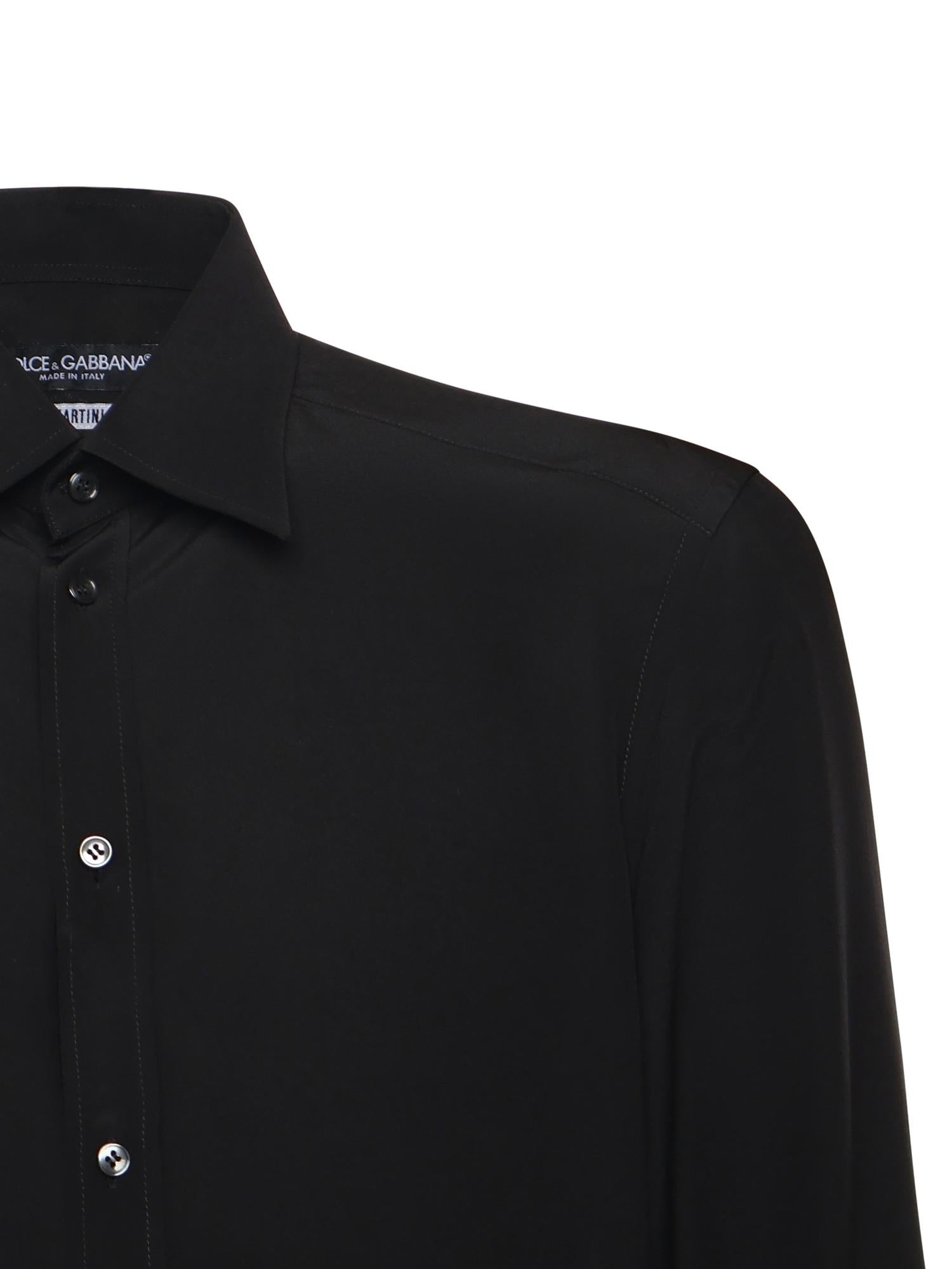 Camicia in crêpe de chine di seta G5ML1T FU1UQN0000 DOLCE & GABBANA 