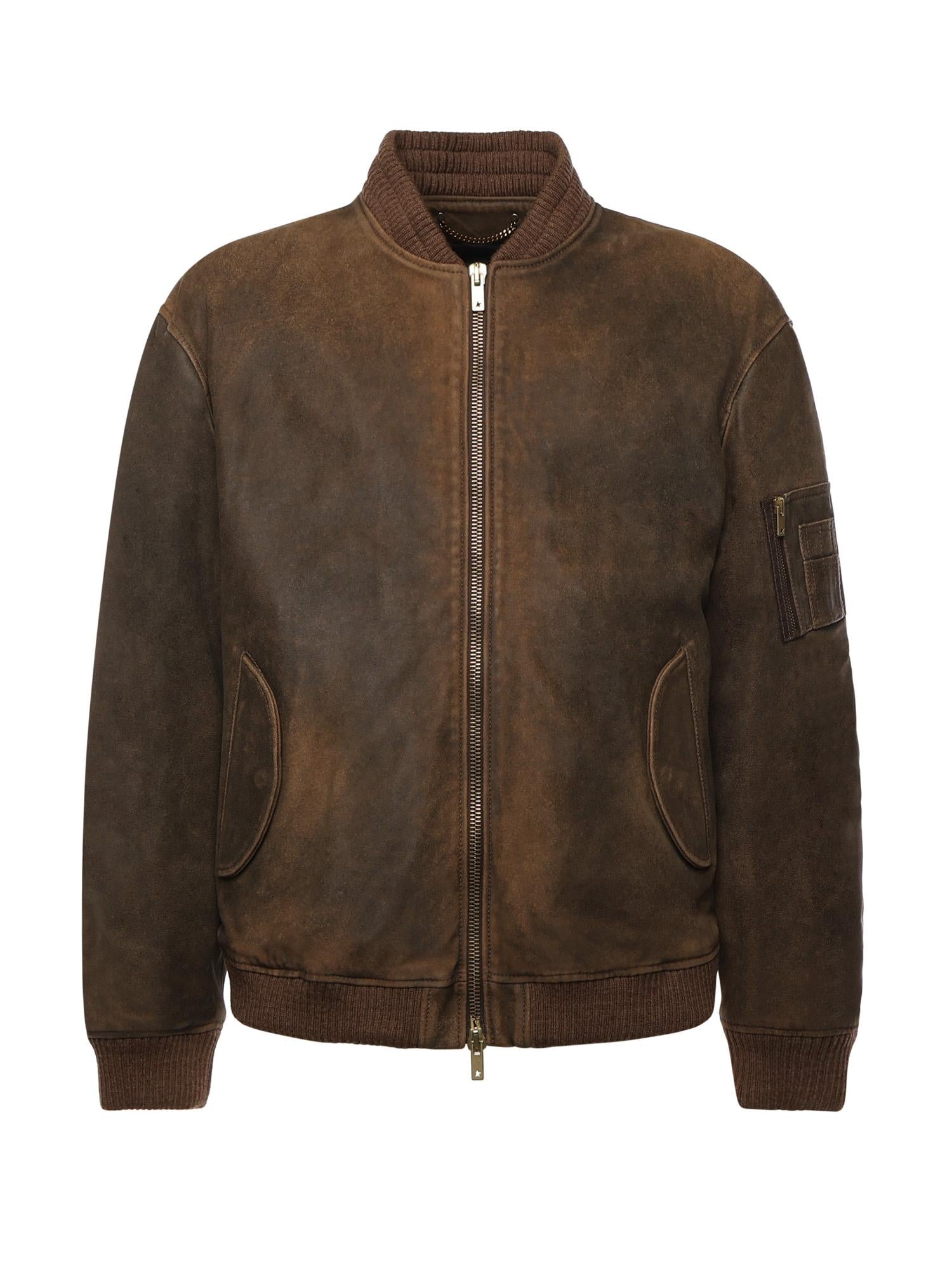Bomber Orville in pelle GUP02489 P00216855260 GOLDEN GOOSE 