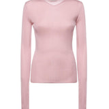 Maglia scollo a V in seta MML01B 18BQF0638 MIU MIU 