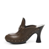 Clog Potter in pelle 8107177 C1173 BURBERRY 