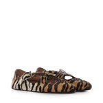 Ballerine incrociate in cavallino AA3A046I105 113 ALAIA 