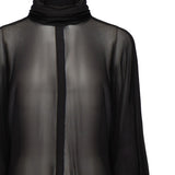 Abito Kim in georgette 25FWNAB-0004 BLACK NINEMINUTES 