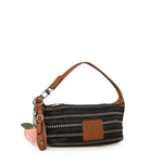 Borsa a spalla con logo 73BS9M803 CASSIENERO/CUOIO V° 73 