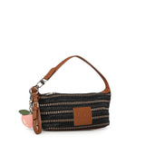 Borsa a spalla con logo 73BS9M803 CASSIENERO/CUOIO V° 73 