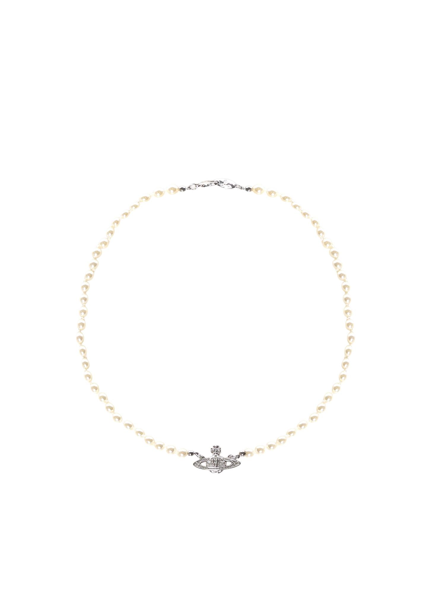 Collana Mini Bas Relief Pearl 63010100 02P104P104 VIVIENNE WESTWOOD 
