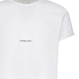 T-shirt in cotone con logo 464572 YB2DQ9000 SAINT LAURENT 