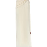 Gonna lunga drappeggiata con perline 305426  MAGDA BUTRYM 