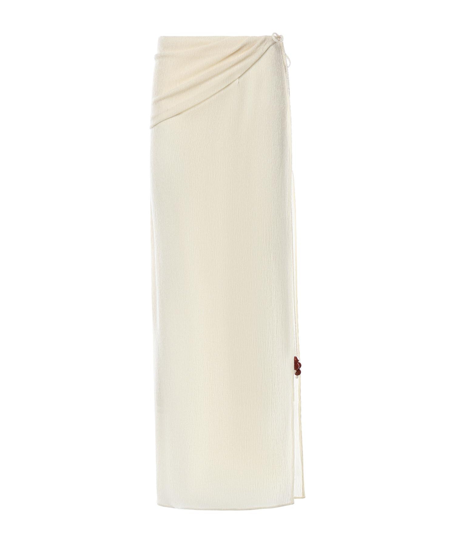 Gonna lunga drappeggiata con perline 305426  MAGDA BUTRYM 