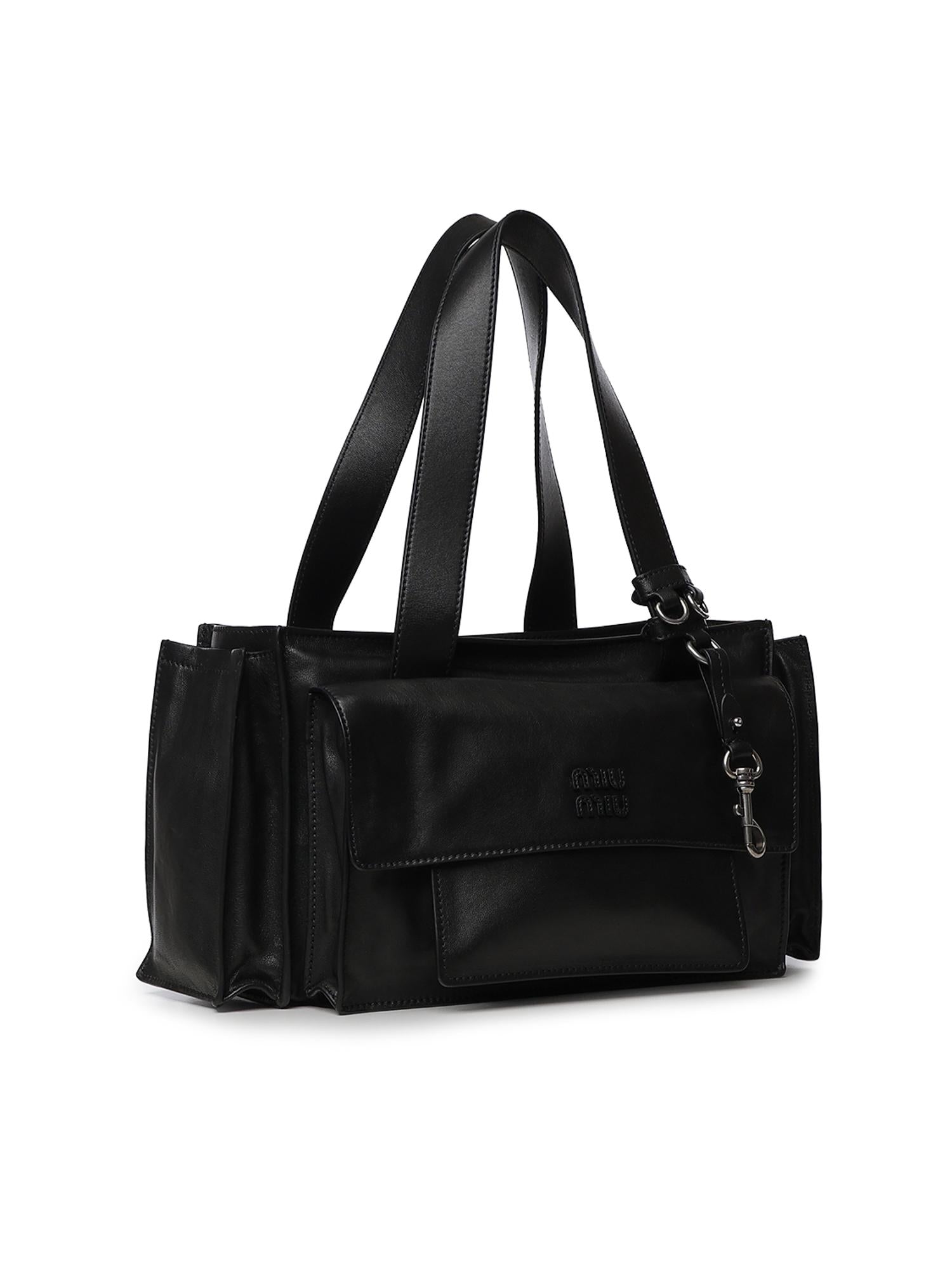 Borsa shopping Utilitaire in nappa 5BG335 2G7QF0002 MIU MIU 