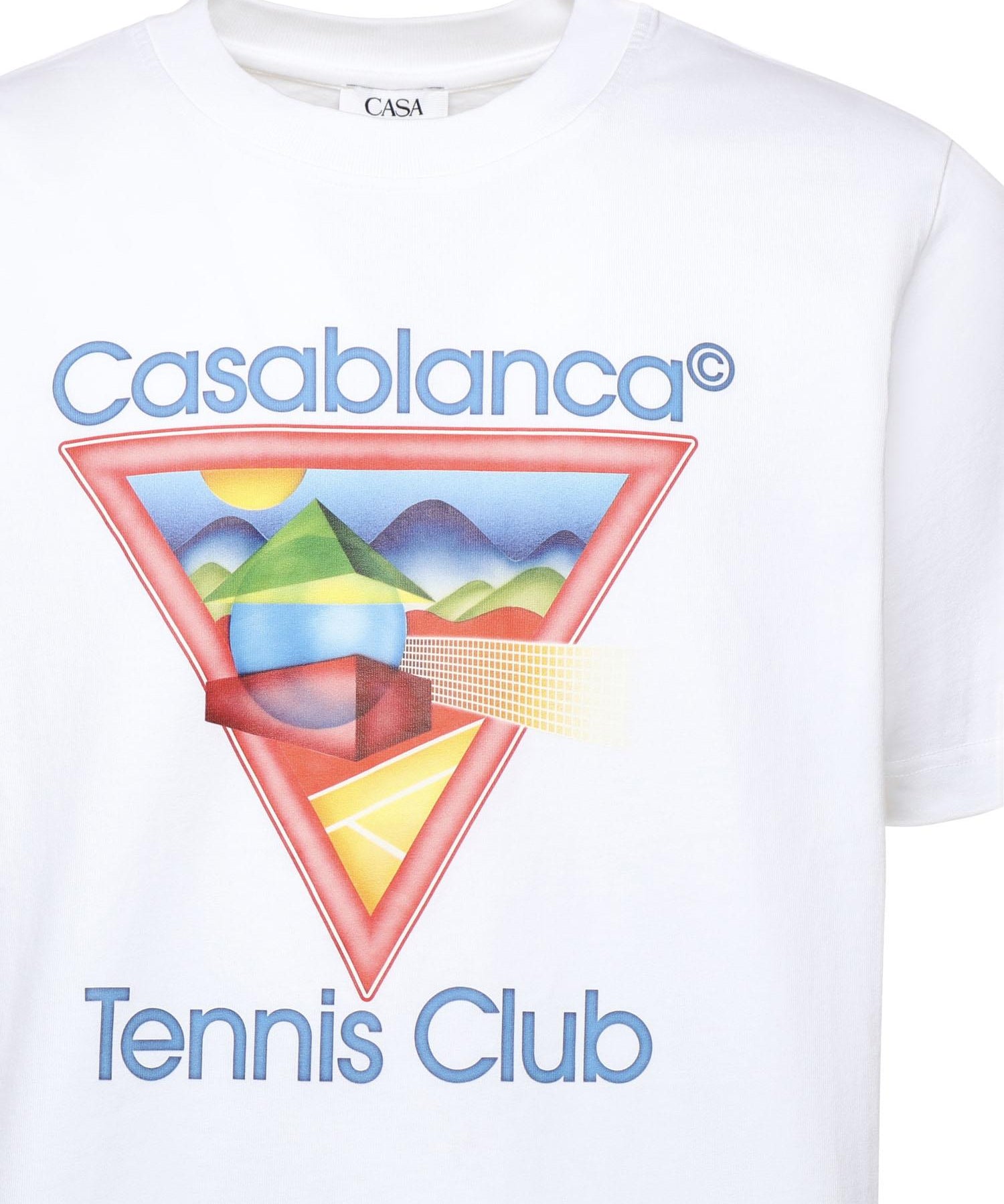 T-shirt con stampa Tennis Club MPF25JTS001 01 CASABLANCA 
