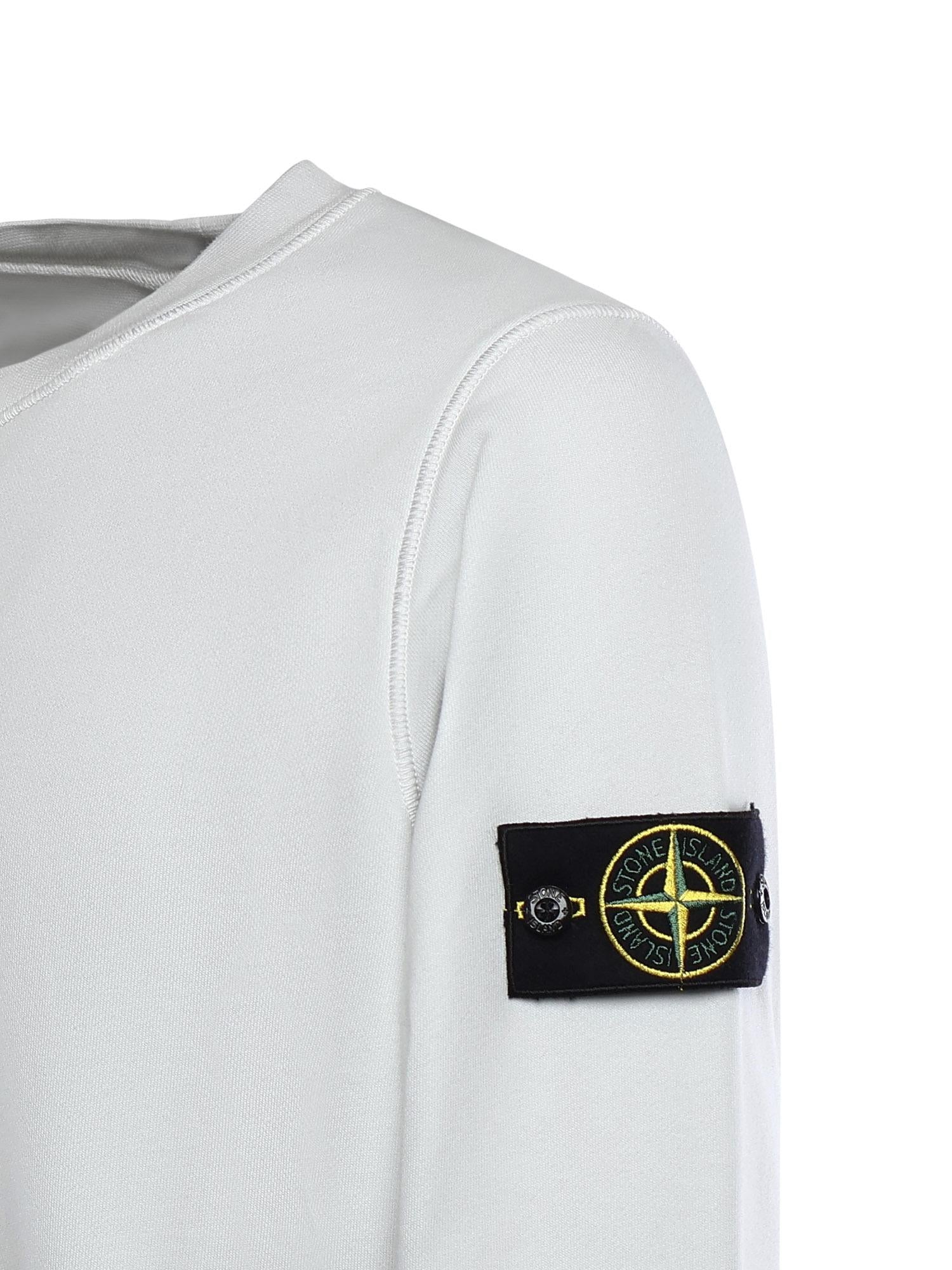 Felpa in cotone con logo L1S156100060 S0051V0041 STONE ISLAND 