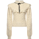 Top Lelia in cotone KT0061 CREAM FOR LOVE & LEMONS 