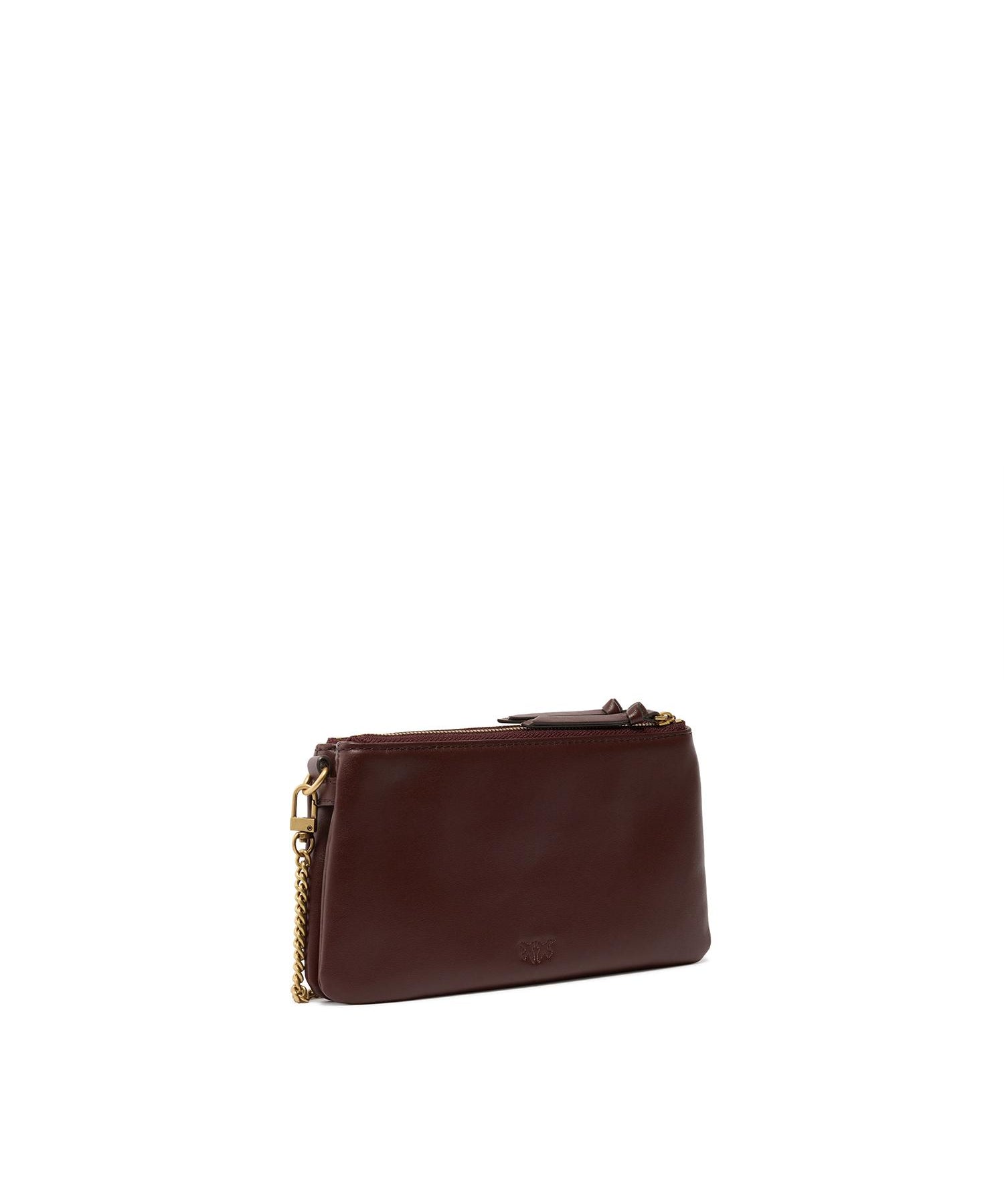 Borsa a tracolla Mini Double Bag in pelle 105359 A0QOR49Q PINKO 
