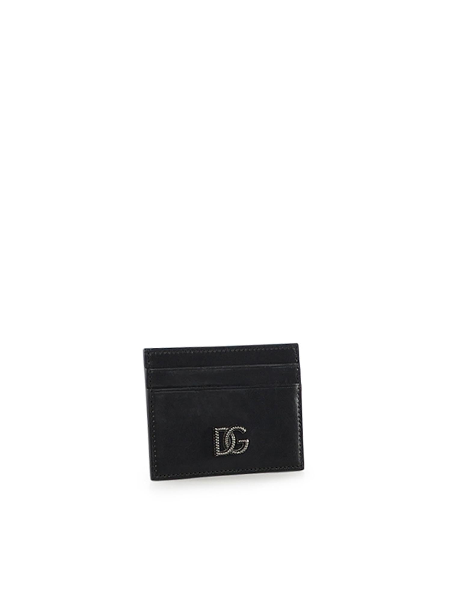 Portacarte in pelle di vitello con logo BP0330 AU99480999 DOLCE & GABBANA 