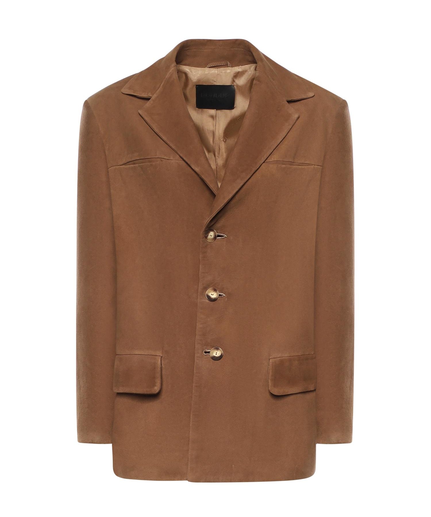 Blazer monopetto in suede DJ771 PL0586DXXX016 DONDUP 